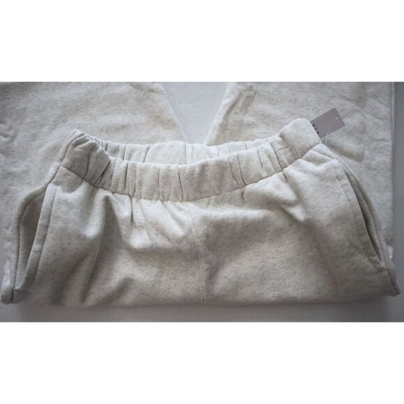 Gap 529031 Women's Sz Medium Pale Gray Heather Fleece Jogger Pants - Picture 7 of 10
